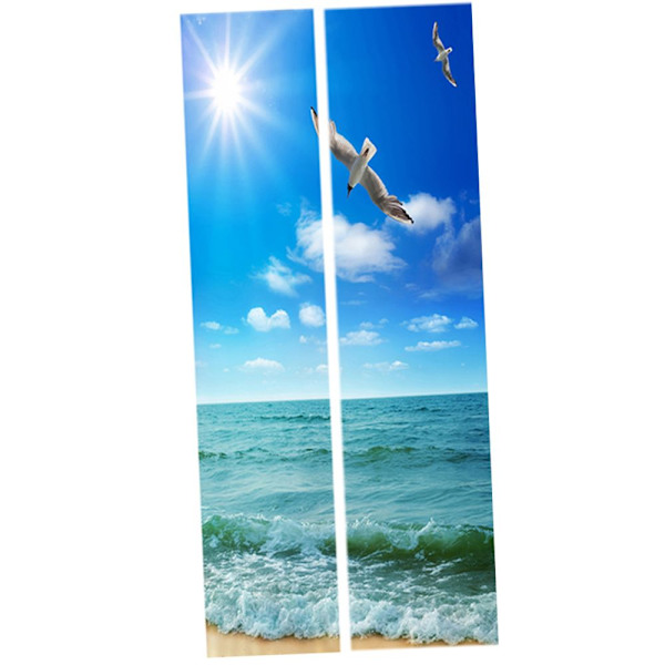 Självhäftande Dörr Vägg Kylskåpssticker Dekal PVC 3D Mural Konst DIY Dekor C