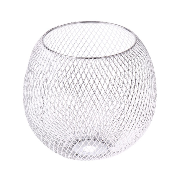 Bordslampskärm i järn, modern standardskärm, liten lampskärm, silver #1