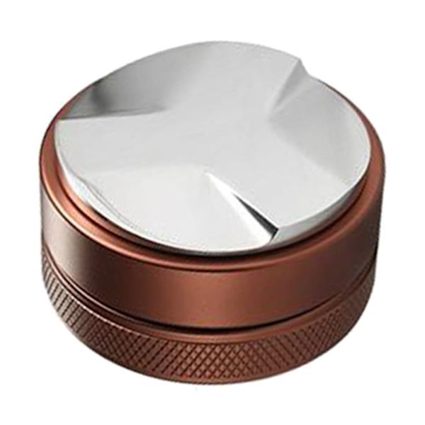 51mm Kaffepress i rostfritt stål, dispenser för kaffepulver - Treblad