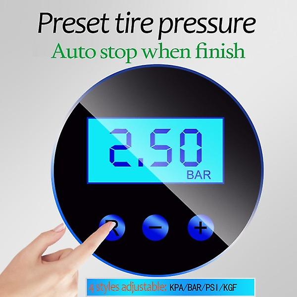 Verktygslåda Bil Luftkompressor Intelligent Däck Uppblåsbar Pump 12V Portabel Auto Däckpump