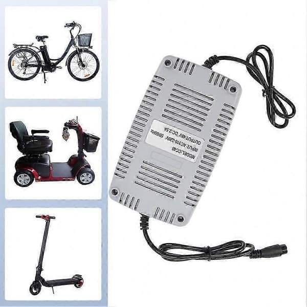 EU-stik lithium batterioplader til 48V scootere og cykler