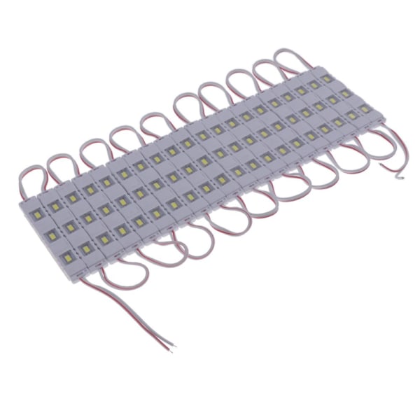 20 st 3-led ljusmodul 12V butiksfront fönsterpanel 7512w3p-5730 vit