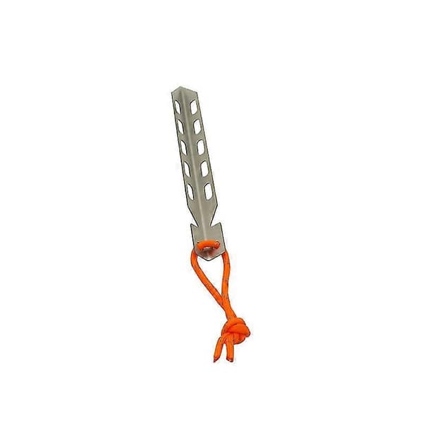 Tito Titanium Teltpløk V-formet Titanium Spike Telt Søm Sølv 6 stk.