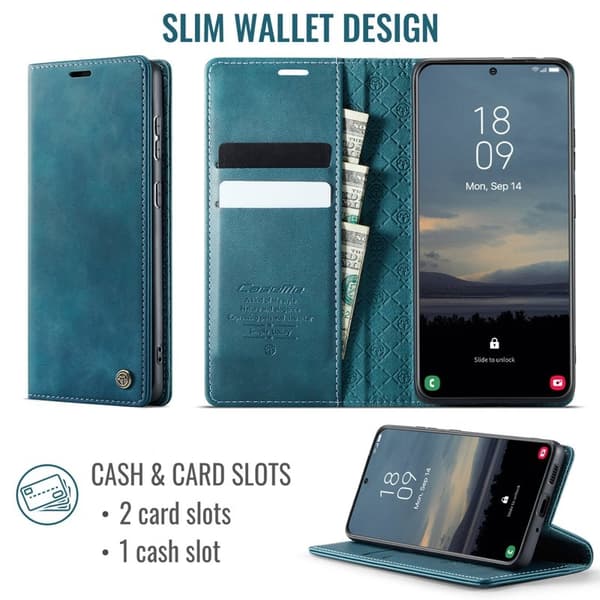 CASEME 033 Mobilcover til Samsung Galaxy S20 5G/4G Grøn RFID-blokering