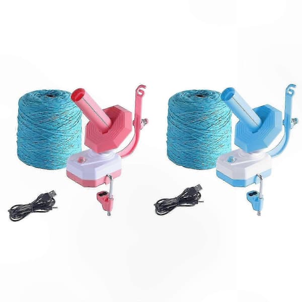 Elektrisk garnvinder med 10 oz kapacitet til strikkeforsyninger og -værktøj Pink