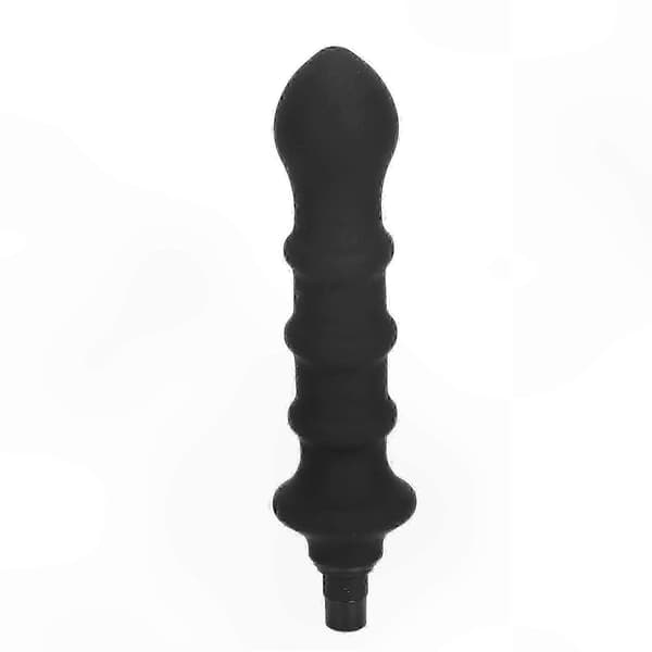 Silikonehoved til massageapparater, sort spiraldesign