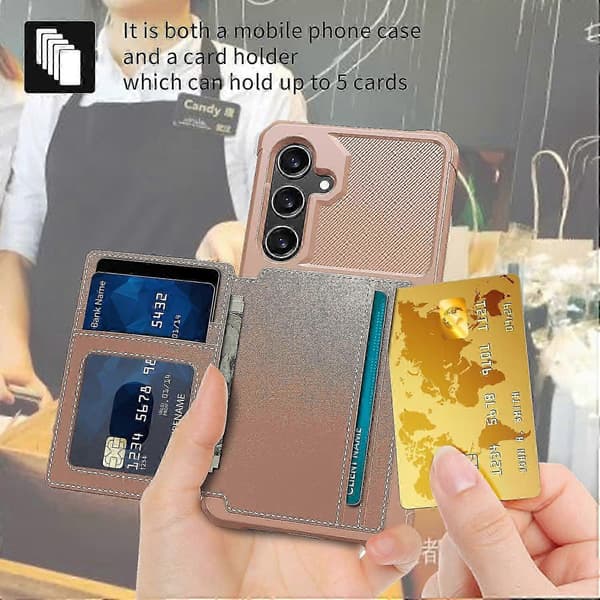 ZM03 Til Samsung A55 5G Etui Pung Magnetisk Bilholder Telefoncover Multicolor Style B