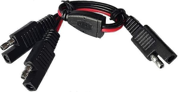 [RM]Sae Y Sae 1 til 2 Splitter Forlængerkabel, 14awg Strøm Forlængerkabel Adapter Sae Stik Solpanel Forlængerkabel Splitter Stik, 30cm