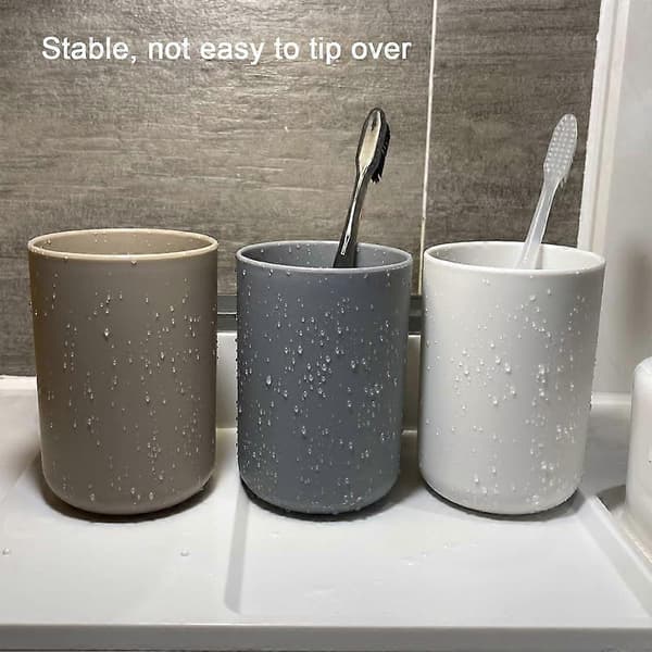 Vaskekop af fødevaregodkendt plast, Hvid/brun/grå, 3 stk.