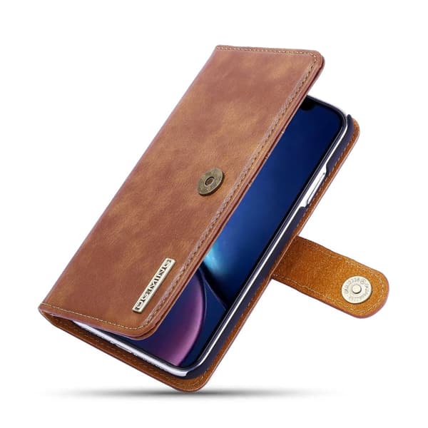[RM]iPhone 11 - DG.MING Plånboksfodral/Magnet Skal - Brun Brown Brun