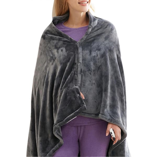 [RM]Washable Heating Blanket Zipper Adjustable Temperature Fast Heating Electric Heating Blanket for Home