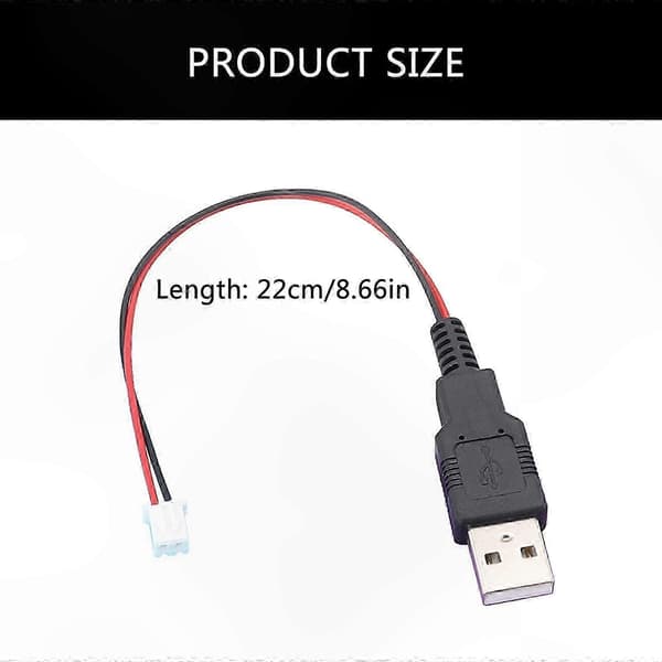 2-leder USB til XH2.54 strømkabel til gør-det-selv strøm- og signaloverførselsprojekter female head