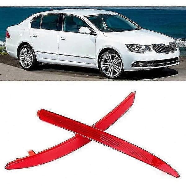 Røde Reflektor Bremselygter til 2009-2014 Bagkofanger Advarselslys Par