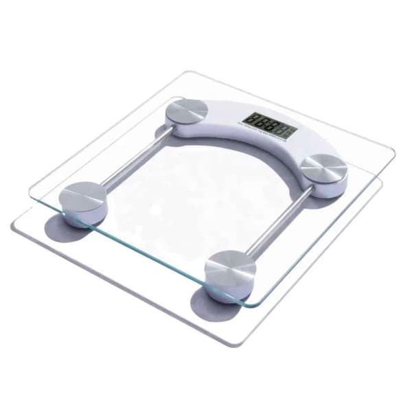 [RM] Bathroom scale (180 kg) with transparent glass platform 1286