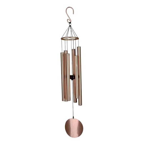 Tube Bells Fönster Trädgård Yard Wind Chime Hem Rum Inredning Present Rose Gold