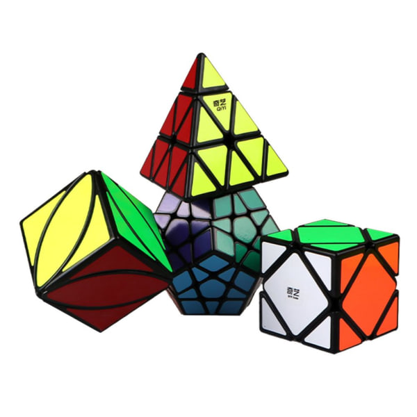 4-delars Set Speed ​​Cube Magic Cube Pussel Hjärngympa Speed ​​Cube Intelligensleksak