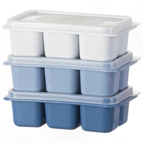 3-pack silikonisbitsformset med lock för whiskey och cocktails 12.5X7.2CM