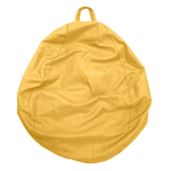 Stor Audlt Tonåring Midja Bean Bag Stol Filt Sängkläder Förvaringsleksak Gul