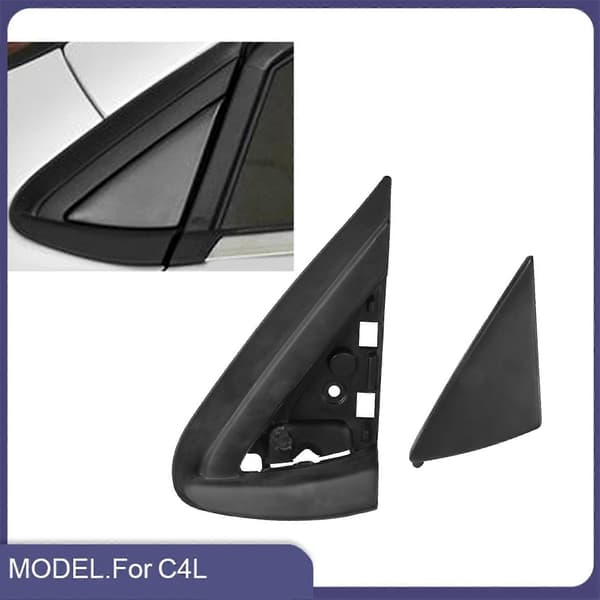 Triangulär täckplatta för främre vänster och höger sidobackspegel för Citroen C4 C4L 2012-2015 Black
