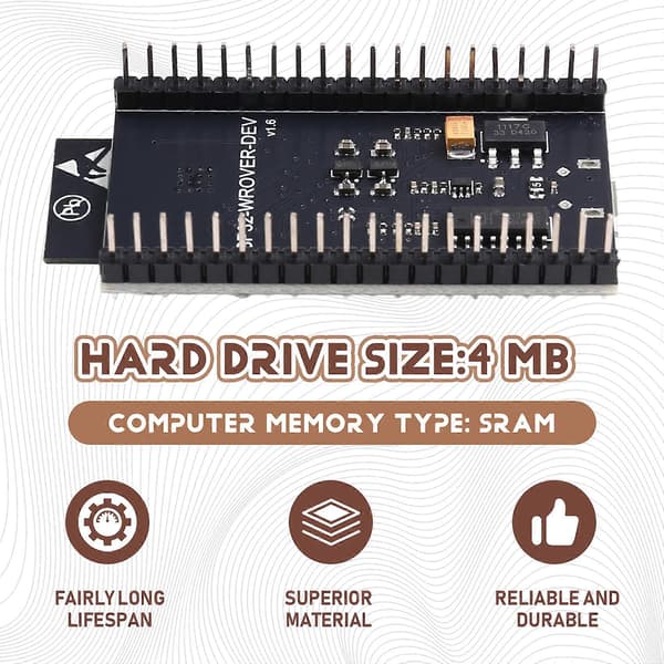 ESP-32WROVER-DEV-kehityskortti kameralla, Wi-Fi- ja Bluetooth-moduulilla (yhteensopiva IDE:n kanssa)