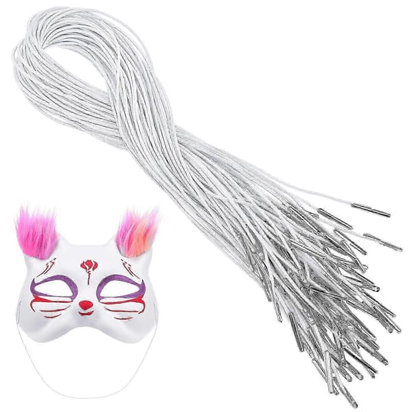 50 stk. elastiske snore til hatte, elastiske snore til tøj, DIY elastiske snore til masker