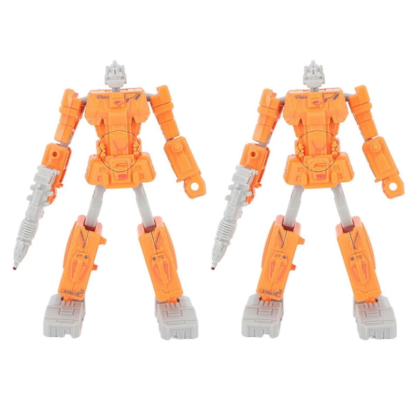 [RM]2st Deformationsrobotleksak Deformationsrobotpenna Demontera Studentstudie Brevpapper Orange
