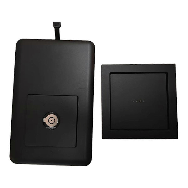 [RM]Magnetic Wall Mounted Charger Wall Charging Socket Tablet Magnetic Holder Compatible with Type Tablet Black