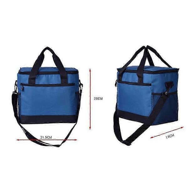 Praktisk udendørs picnictaske Vandtæt termotaske Multifunktionel mulepose til rejser og camping (Navy)