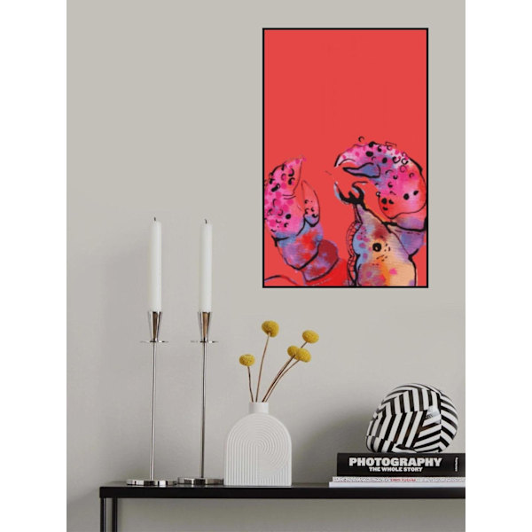 Rainbow Lobster On Red MultiColor 21x30 cm