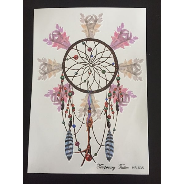 Tillfällig Tatuering 21 x 15cm - Dream Catcher