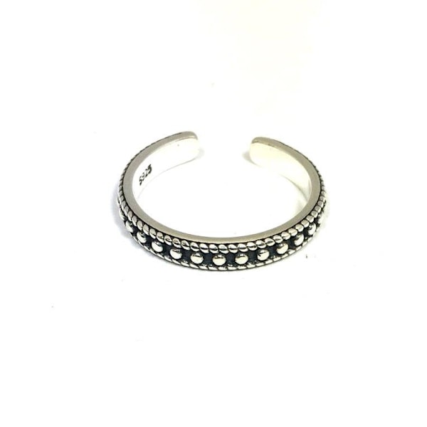 Äkta silverring, S925 med ringmönster