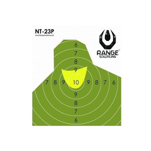 RANGE SOLUTIONS - PAPER TARGETS - 100 PCS - NT-23P Mini shooting targets Green