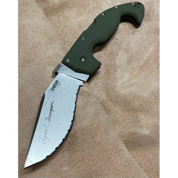 Cold Steel - 21STAA - Lynn Thompson signature Spartan - Fällkniv Grön