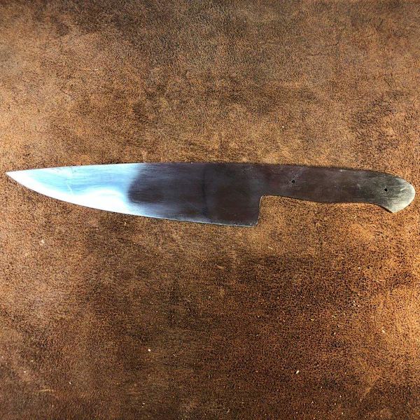Blankt knivblad - køkkenkniv - håndlavet Grey