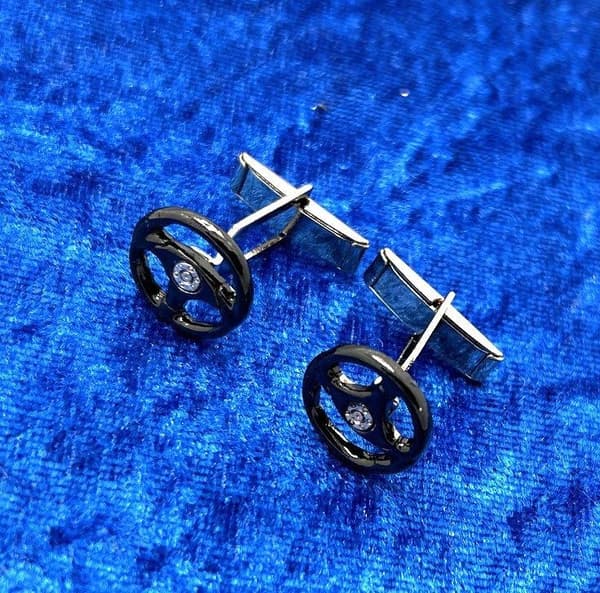 Manschettknappar Ratt Antracit