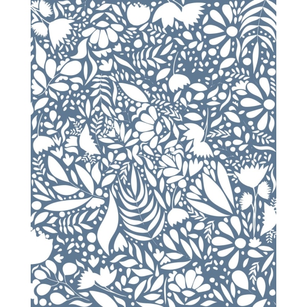 Scandi Blue White Pattern 1 MultiColor 21x30 cm