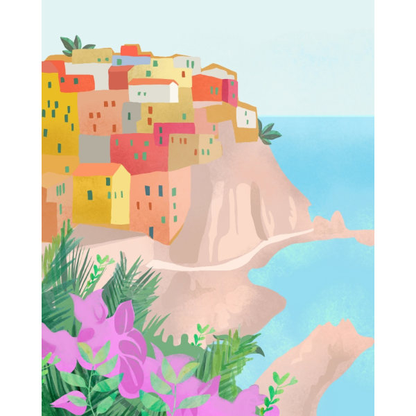 Cinque Terre MultiColor 30x40 cm