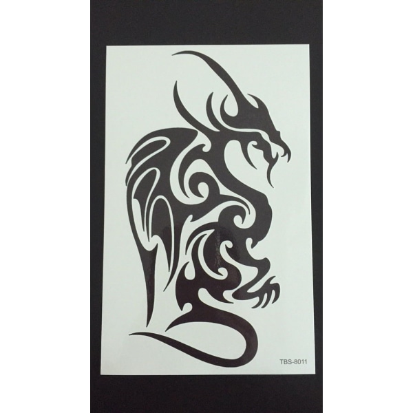 Tillfällig Tatuering 19 x 12 cm - Tribal