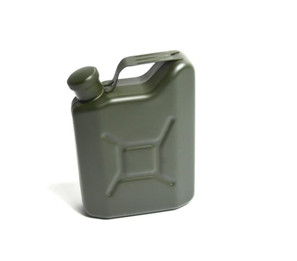 Small black Hip-flask 30ml / 1oz Green