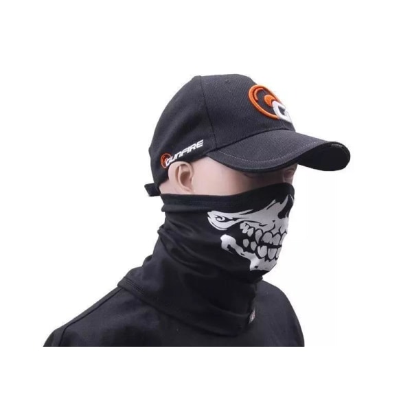 GFC Tactical - Termoaktiv Ansiktsmask med tryck - Svart - XL/XXL Svart