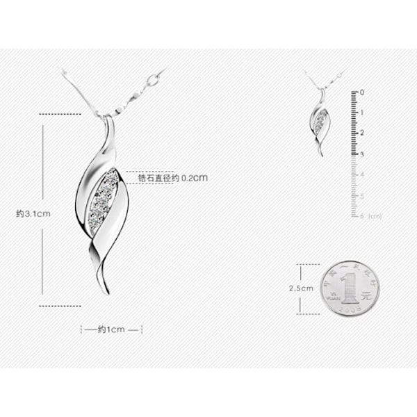 Vackert halsband - silver m strass