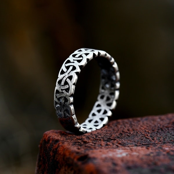 Ring - Norse Mythology - Eternity knots whit smooth surface #9