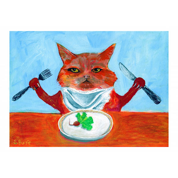 Vegan Cat MultiColor 21x30 cm