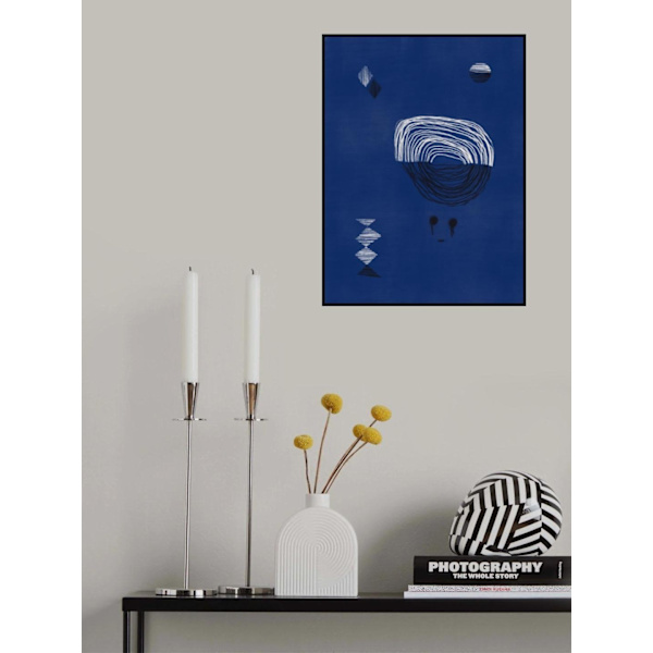Blue Line Sketch MultiColor 70x100 cm