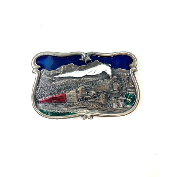 Belt Buckle - Train Multicolor
