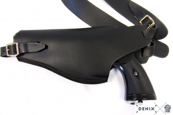 LEATHER SHOULDER HOLSTER Svart