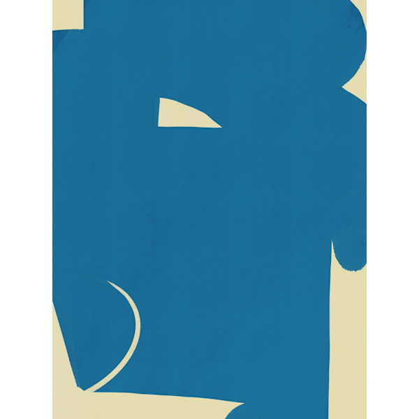 Large Abstract Cut Out In Blue MultiColor 50x70 cm