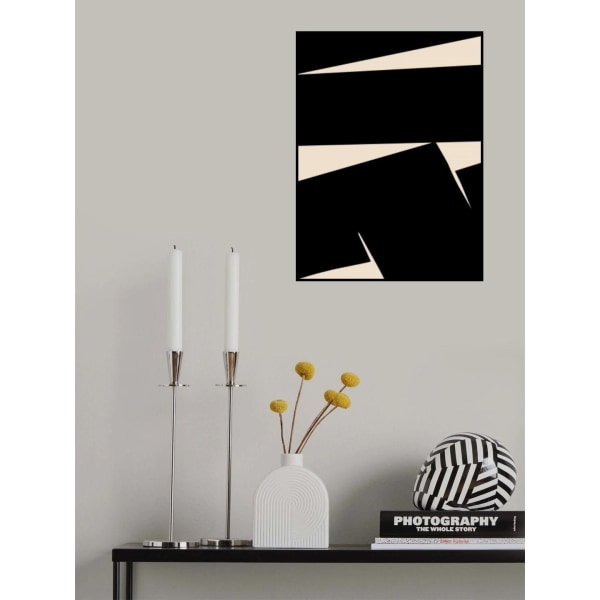 Black Plain Abstract MultiColor 70x100 cm