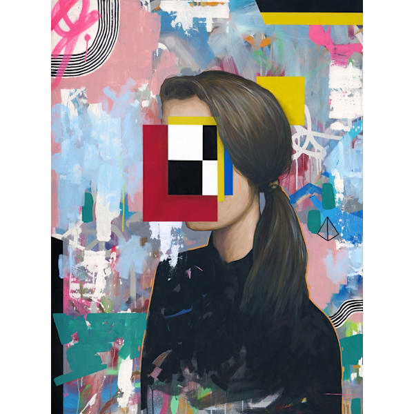 Tyttö 1 MultiColor 21x30 cm