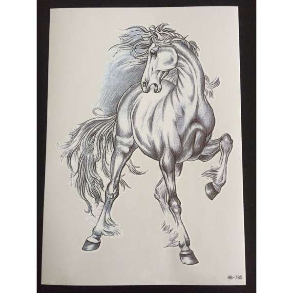 Tillfällig Tatuering 21 x 15cm - Horse